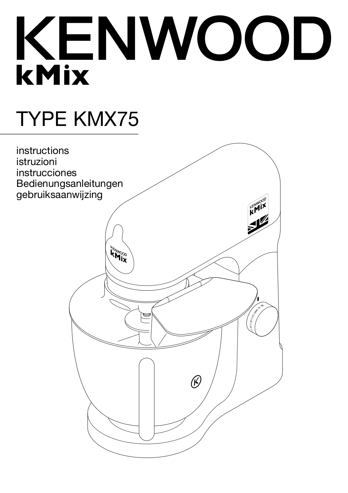 KENWOOD KMX750BK, KMX750RD, KMX750WH User Manual