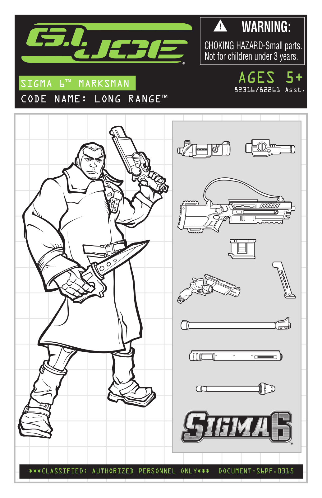 HASBRO GI Joe Sigma 6 Long Range User Manual