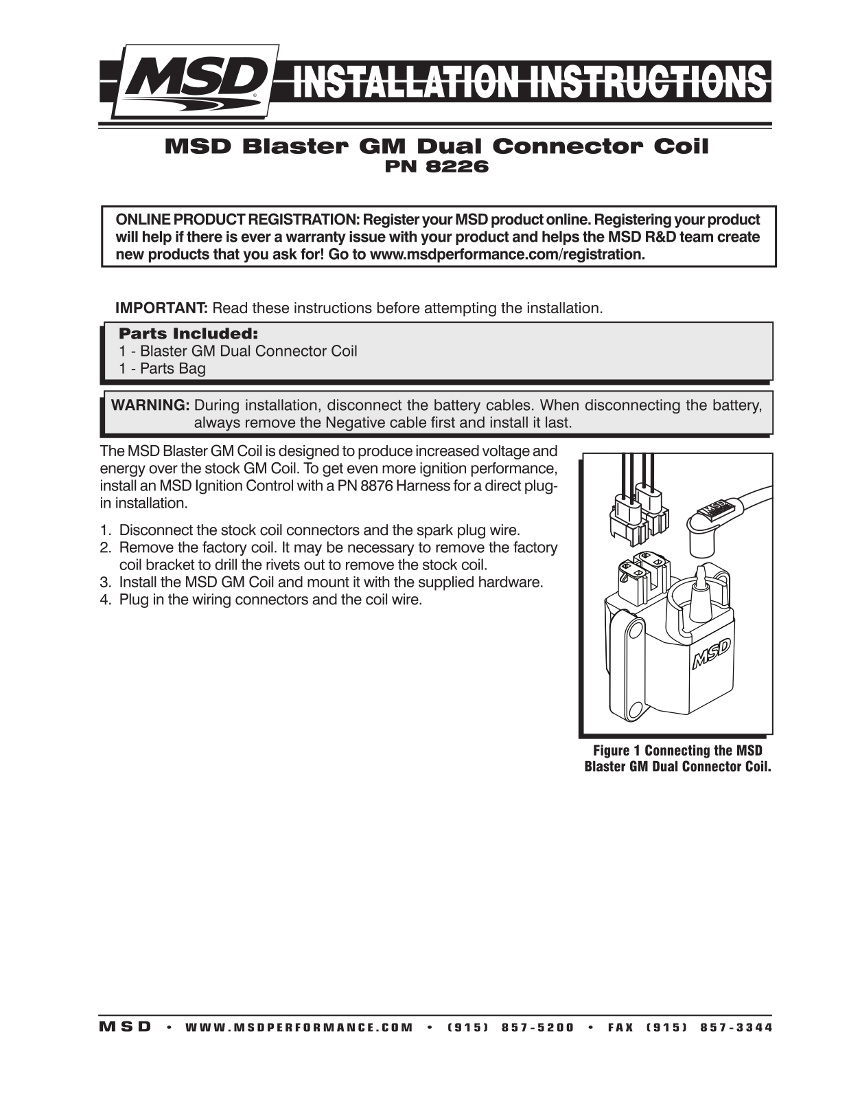 MSD 8226 Installation