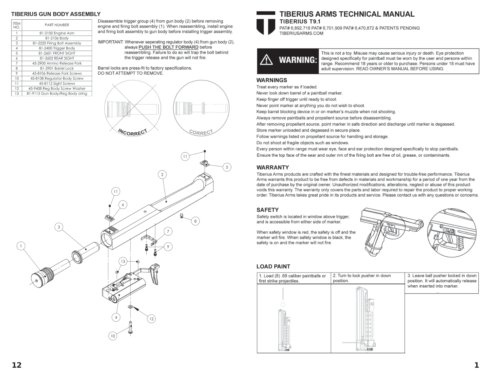 Tiberius Arms T9.1 User Manual - ManualMachine.com