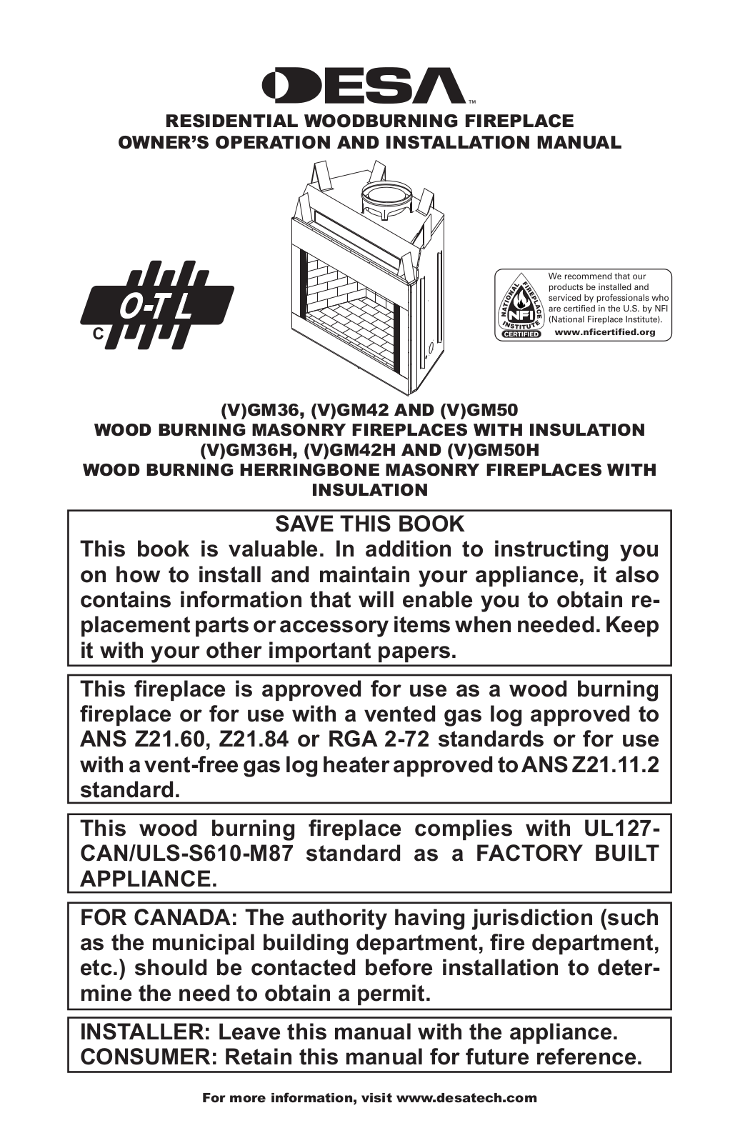 Desa gM36 User Manual