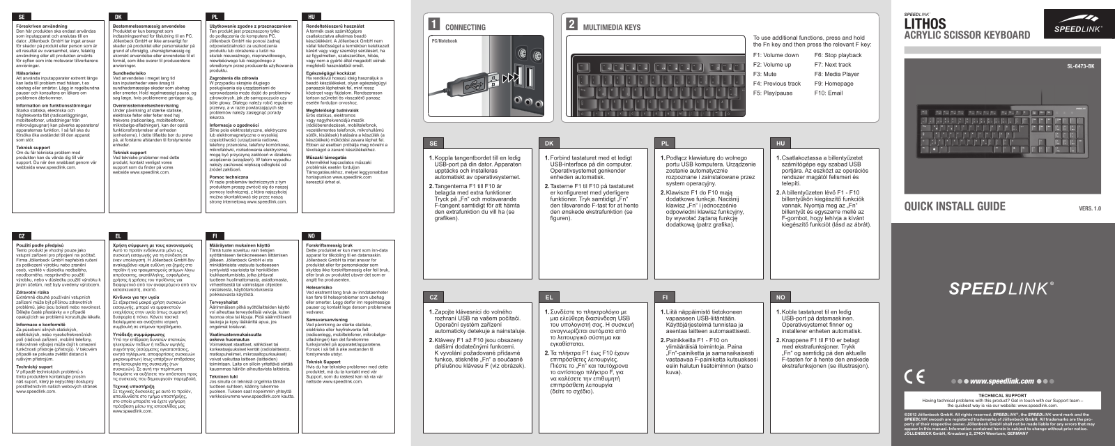 Speedlink SL-6473 User Manual