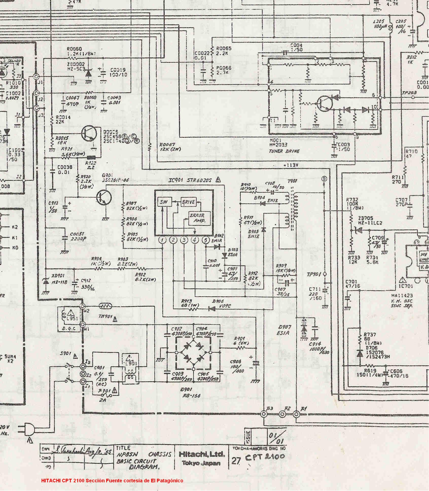 Hitachi CPT 2100 Service Manual