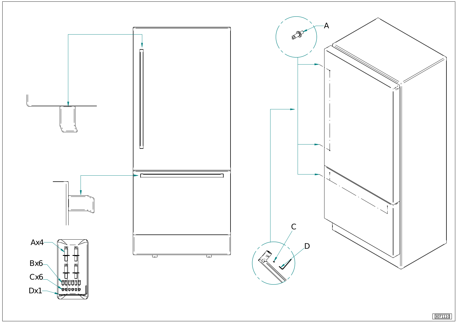 Bertazzoni HERHK36PI Installation manual