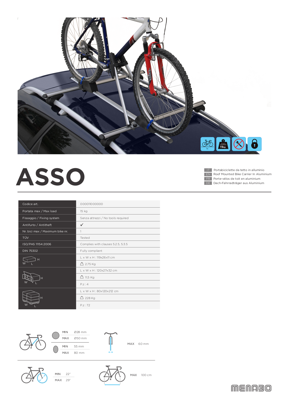 Menabo ASSO User Manual