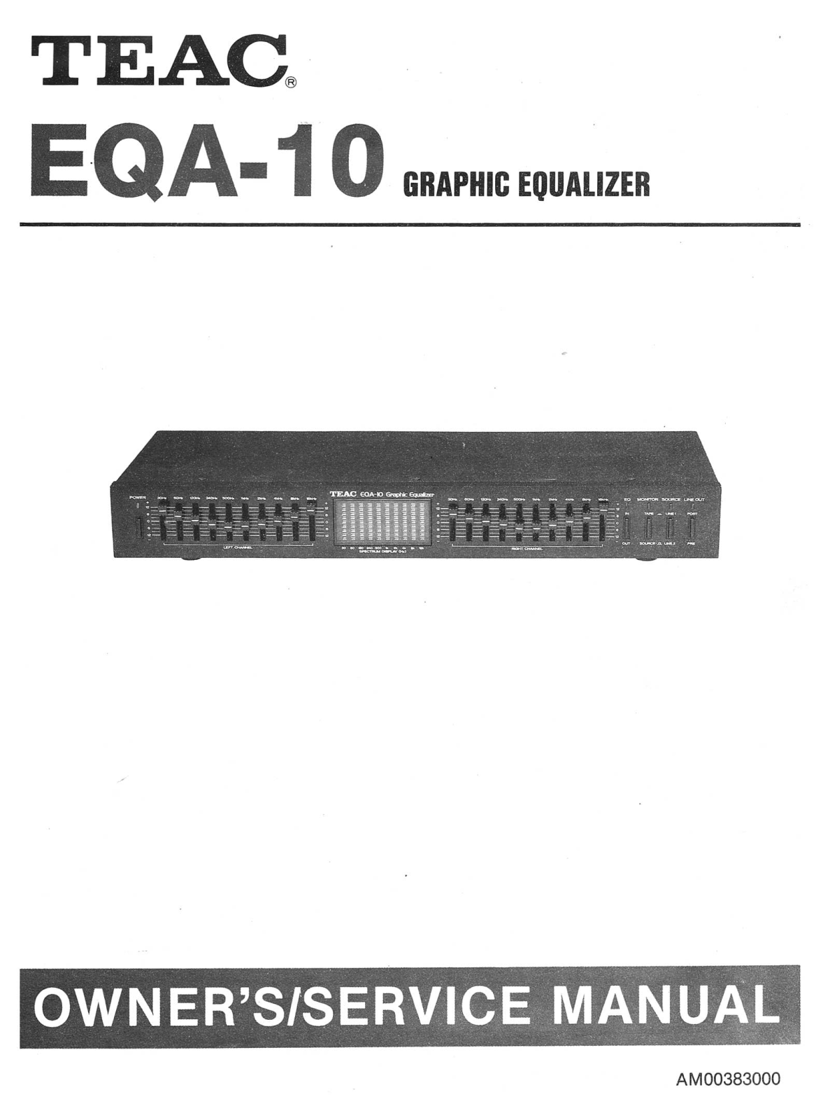 Teac EQ-A10 Service Manual