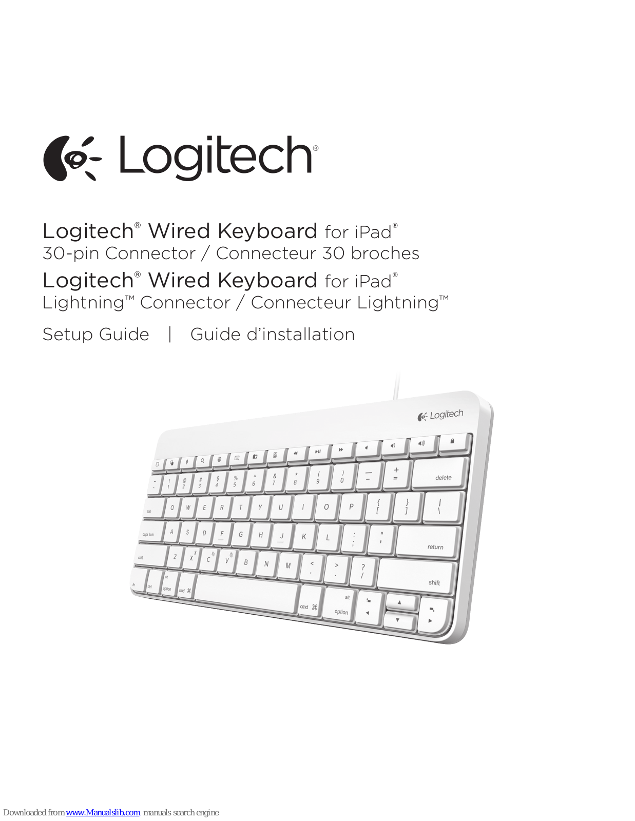 Logitech Wired Keyboard 920-006341 Setup Manual