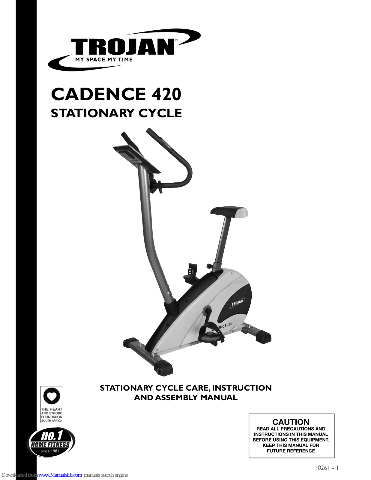 Trojan CADENCE 420, VELOCITY 420 Instruction And Assembly Manual