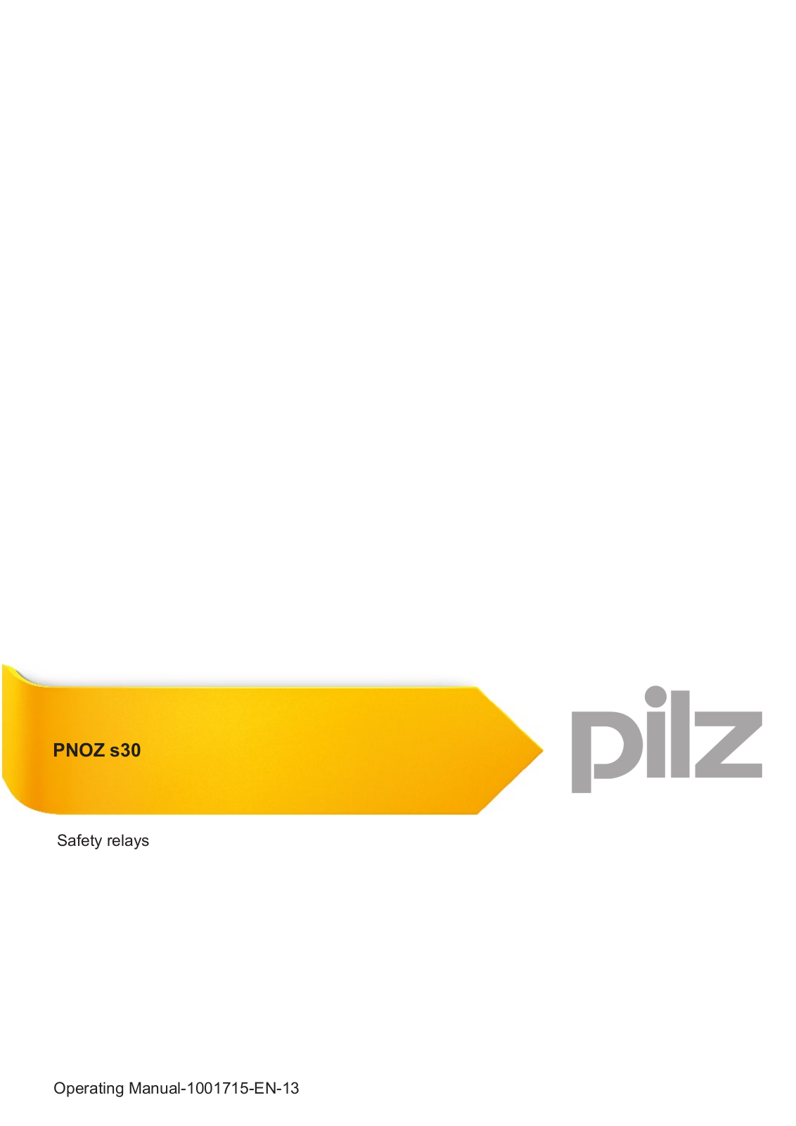 Pilz PNOZ s30 User Manual