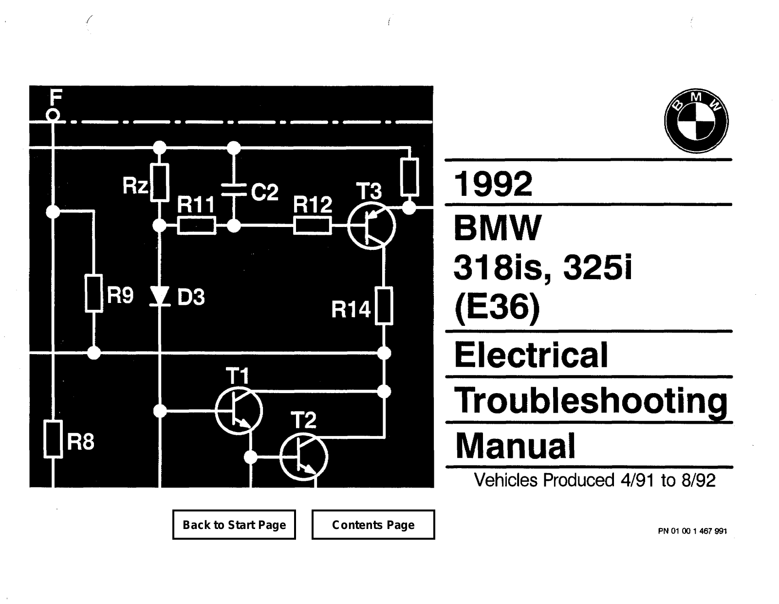 BMW 318is 1992 User Manual