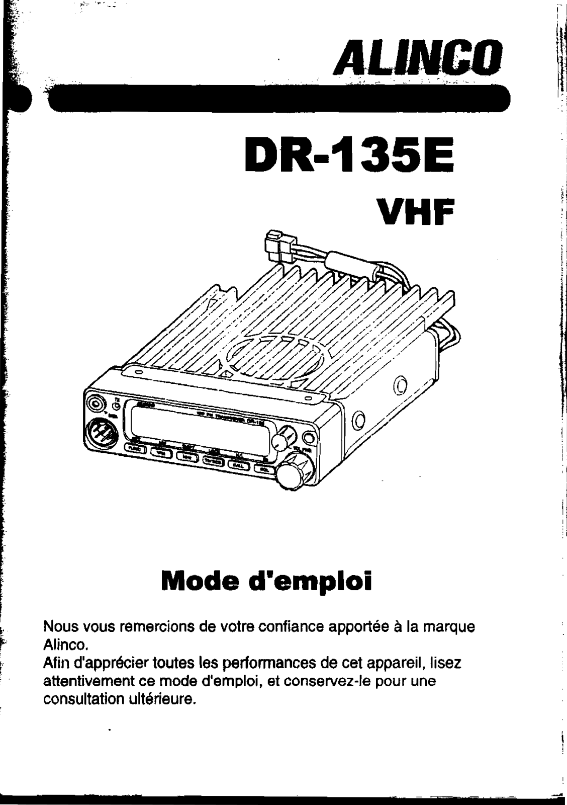 Alinco DR-135E User guide - ManualMachine.com