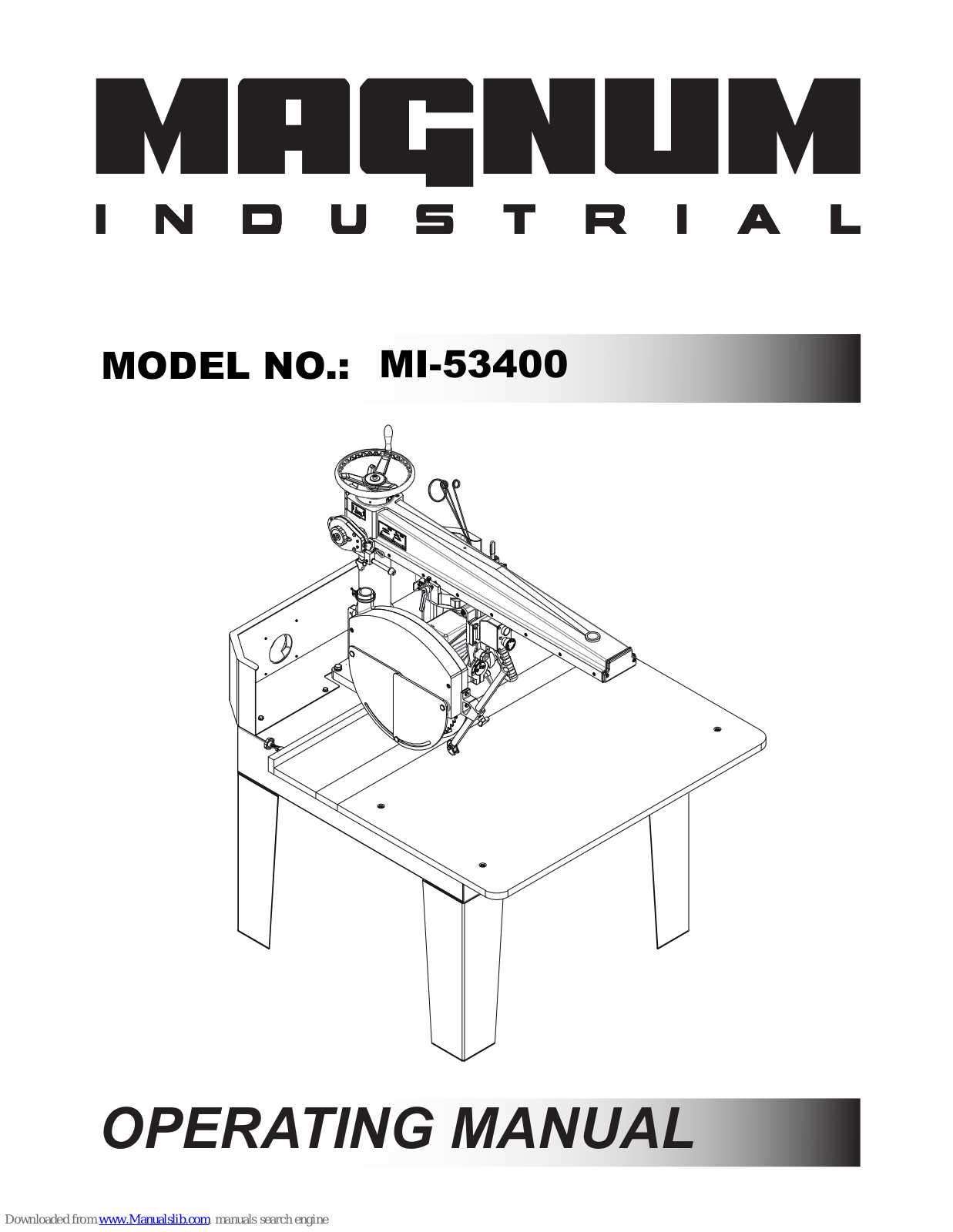 Magnum MI-53400 Operating Manual