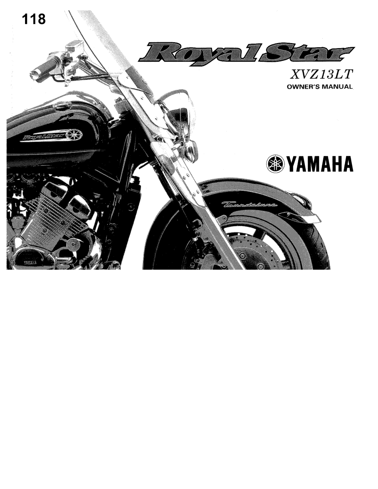 Yamaha XVZ13LT User Manual