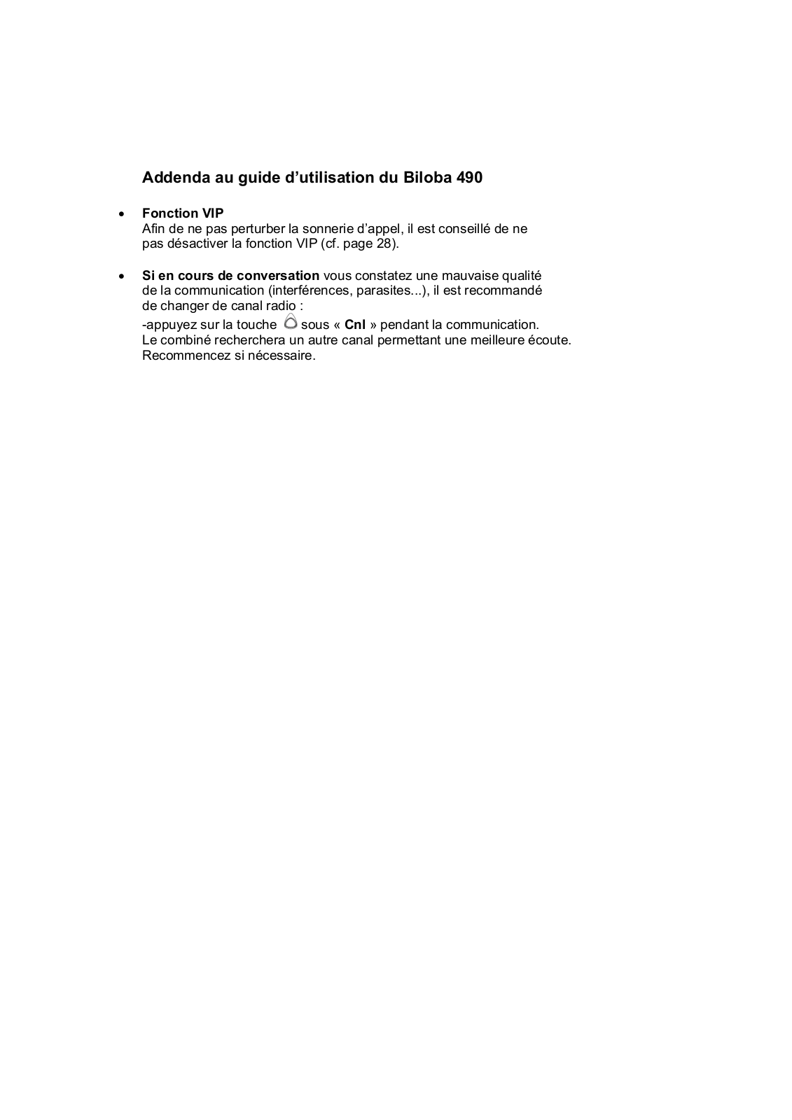 ATLINKS ADDENDA BILOBA 490 User Manual