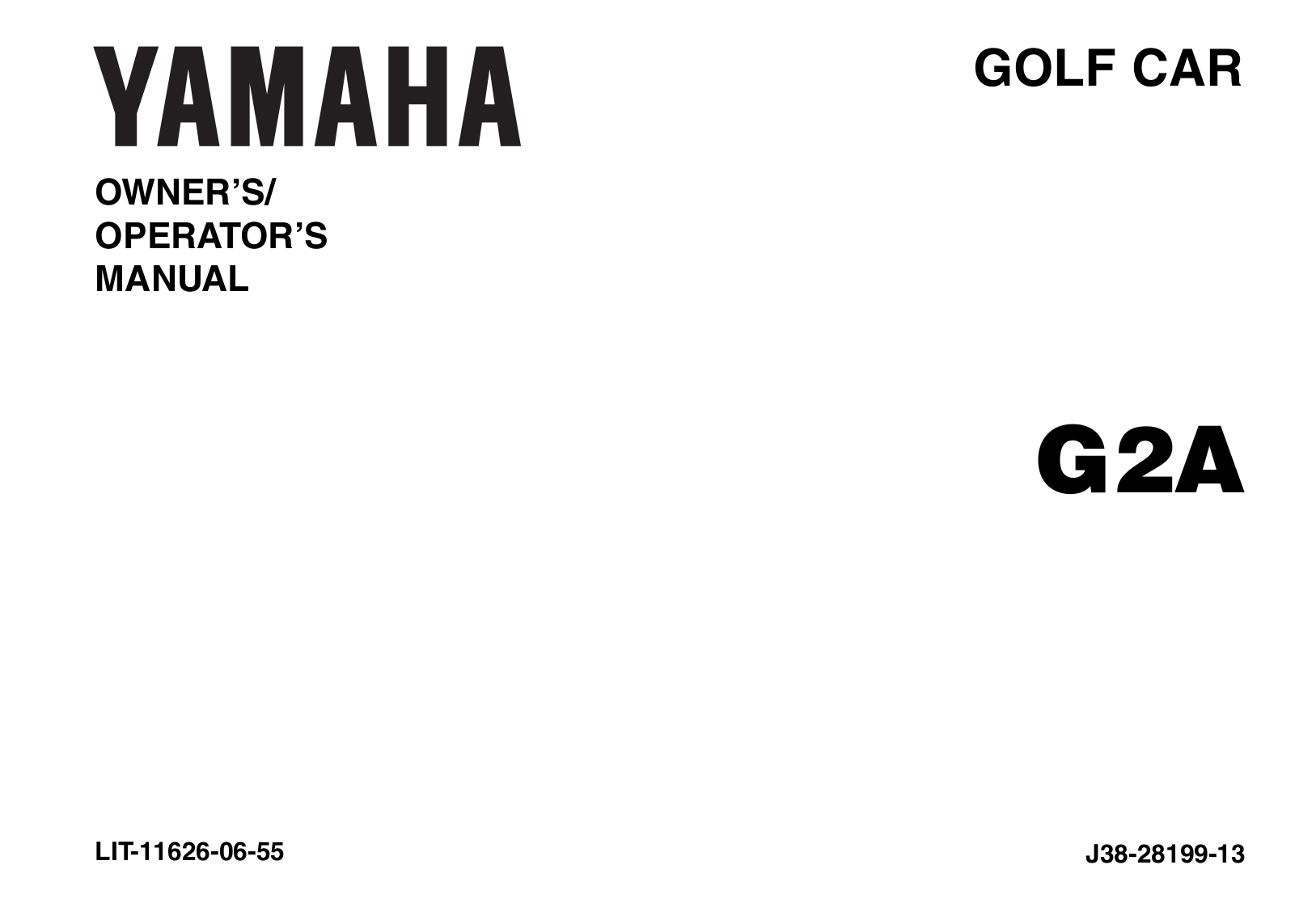 Yamaha G2A User Manual