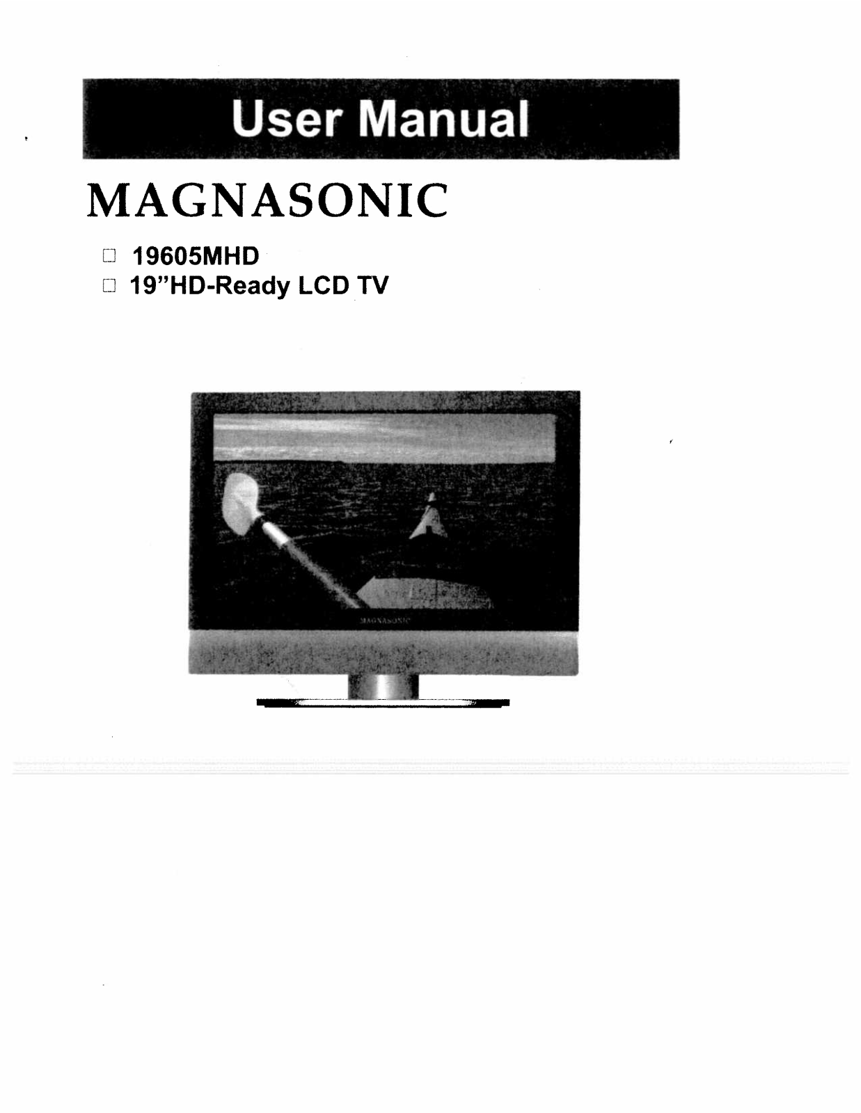 Magnasonic 19605MHD User Manual