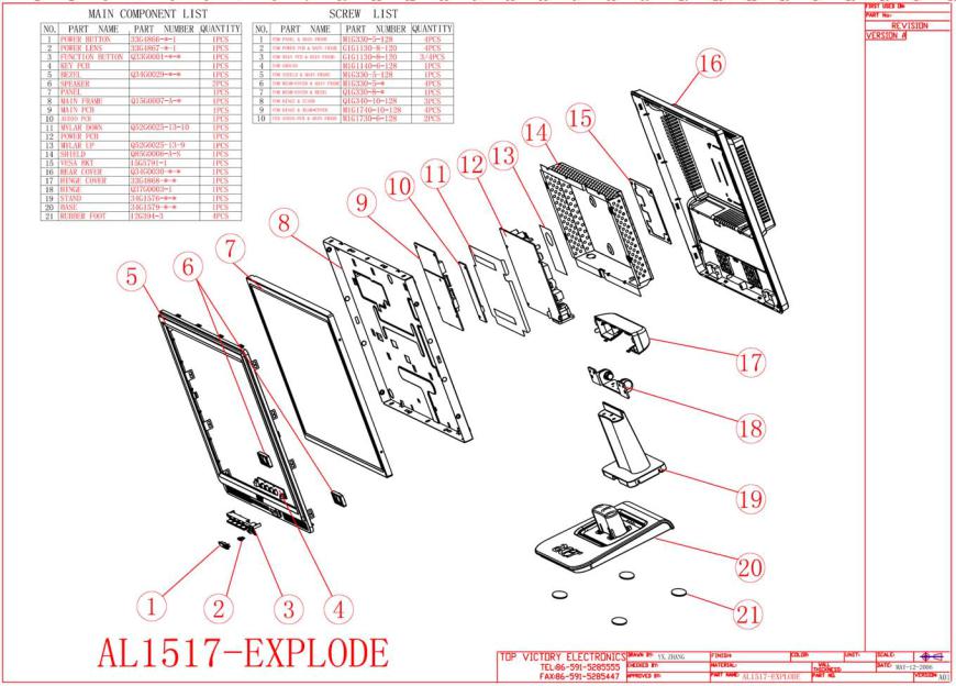 Acer AL1517v Schematic