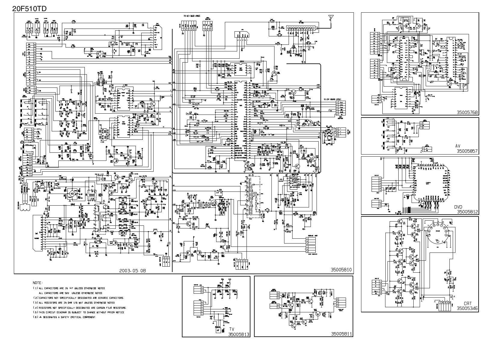 RCA 20FT510 Diagram