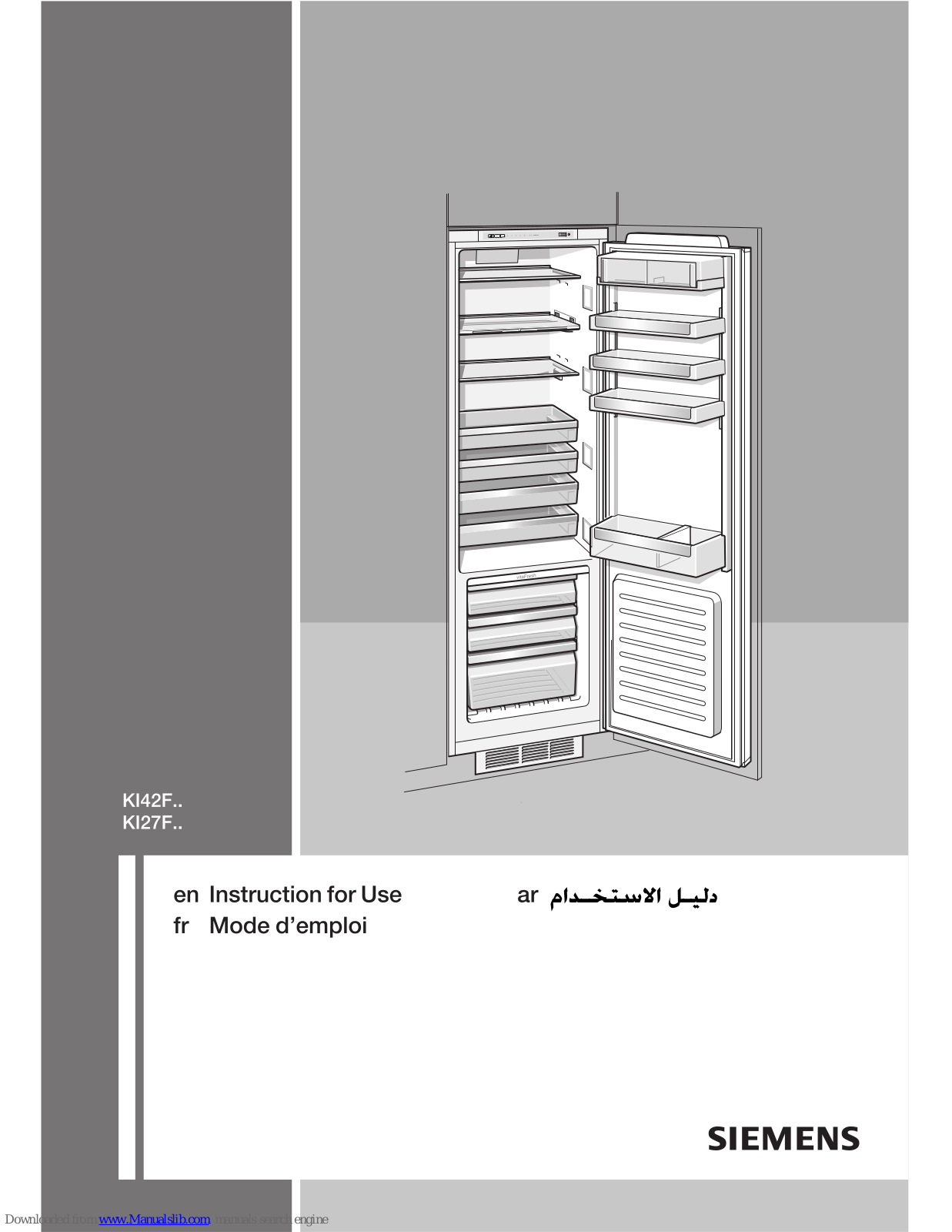 Siemens KI42F Series, KI127F, KI27F Series Instructions For Use Manual