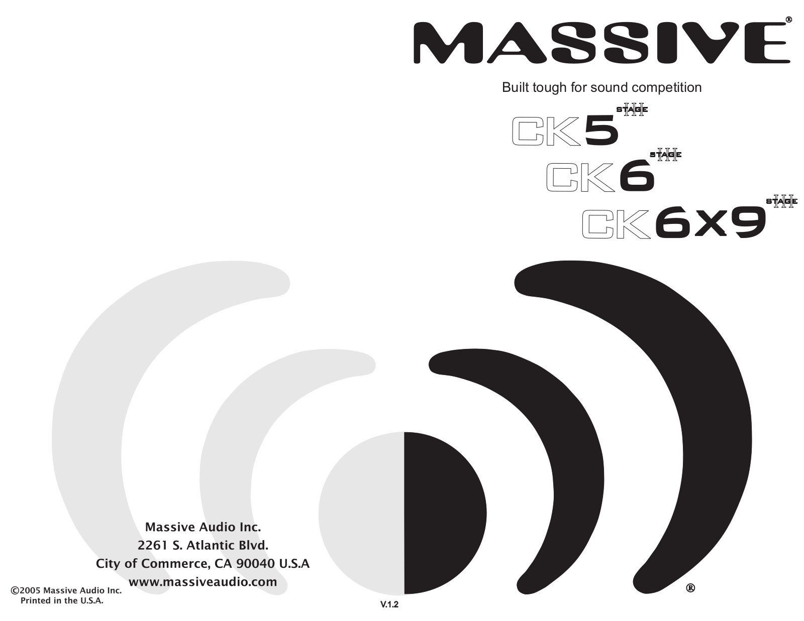 Massive Audio CK6X9 Stage II Instruction Manual