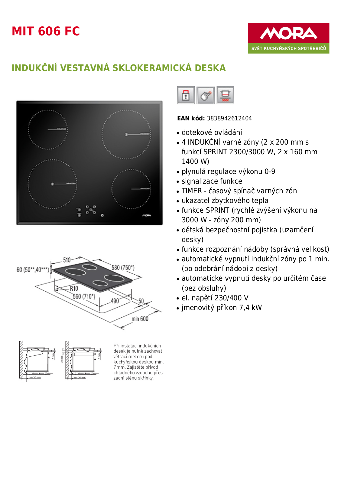 Mora MIT 606 FC User Manual