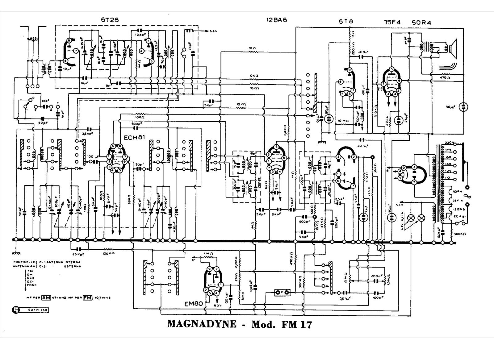 Magnadyne fm17 schematic