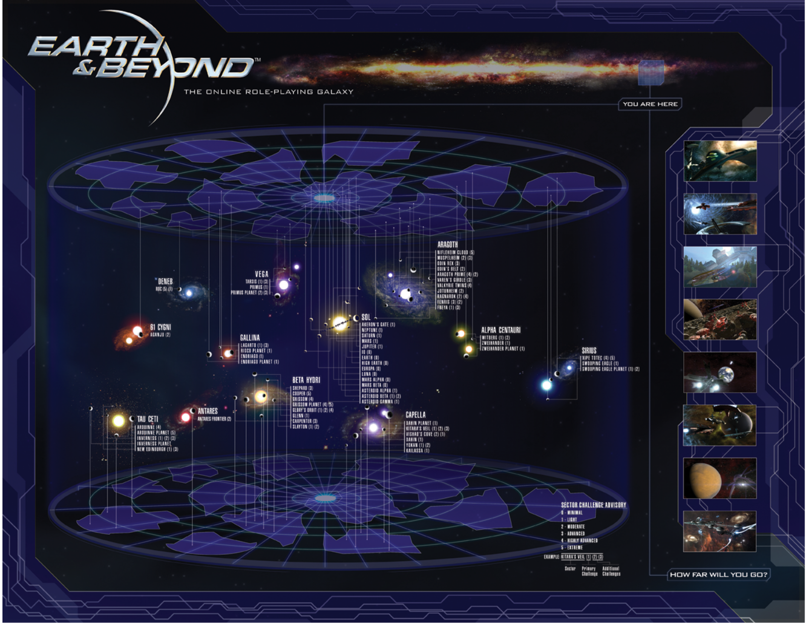 Games PC EARTH BEYOND-GALACTIC MAP COLOR User Manual