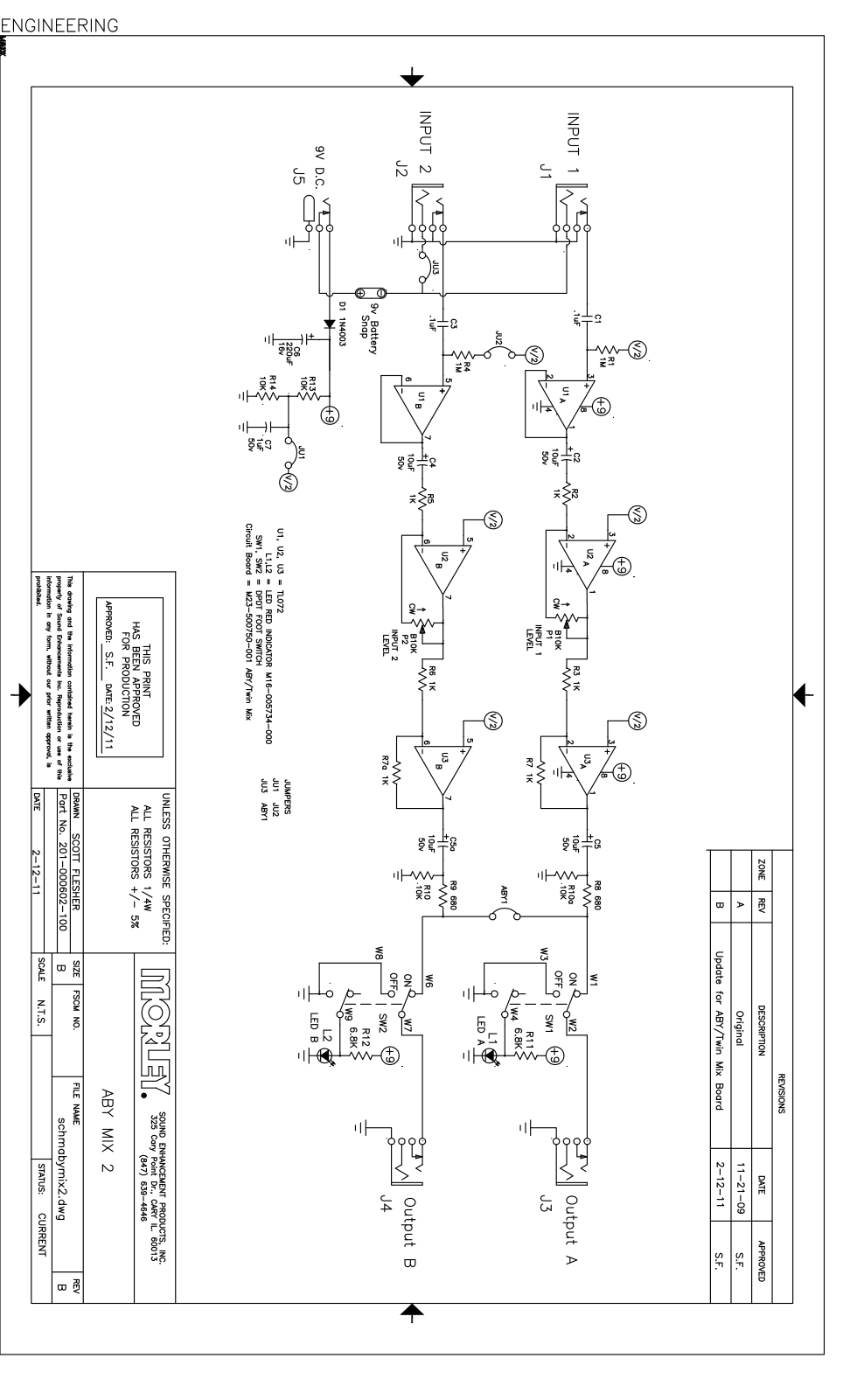 Morley ABY MIX 2 Diagrams