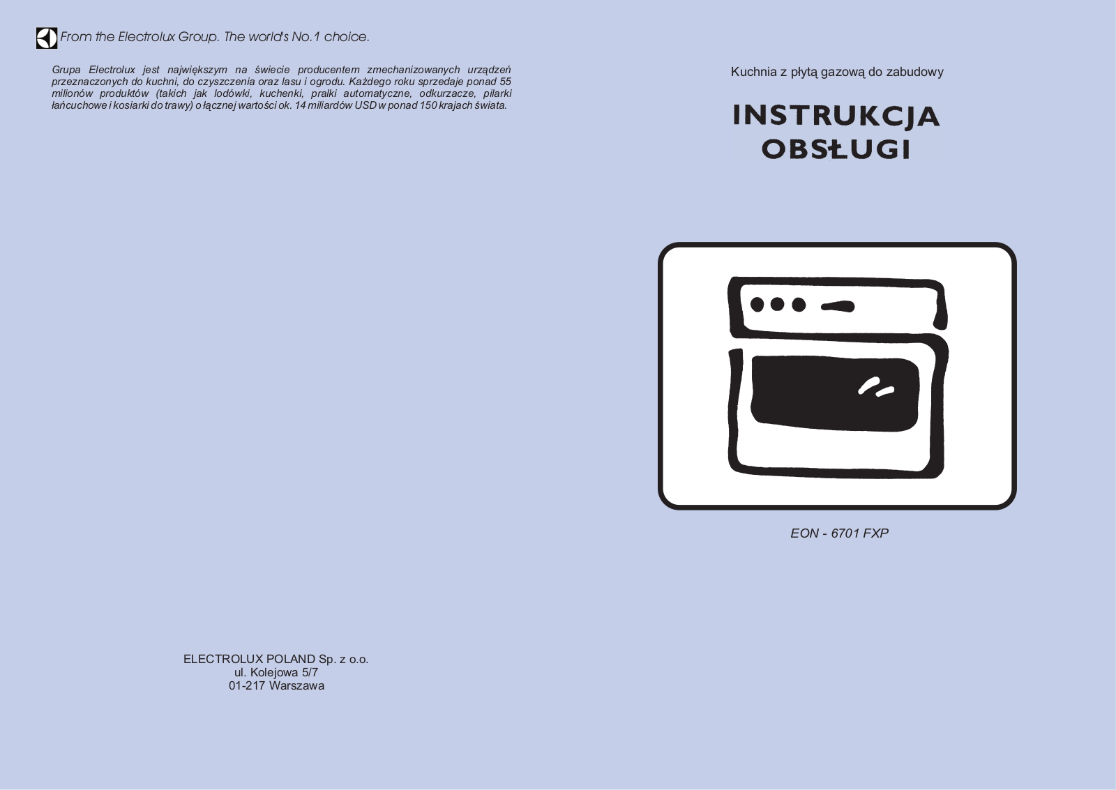 Electrolux EON - 6701 FXP User Manual