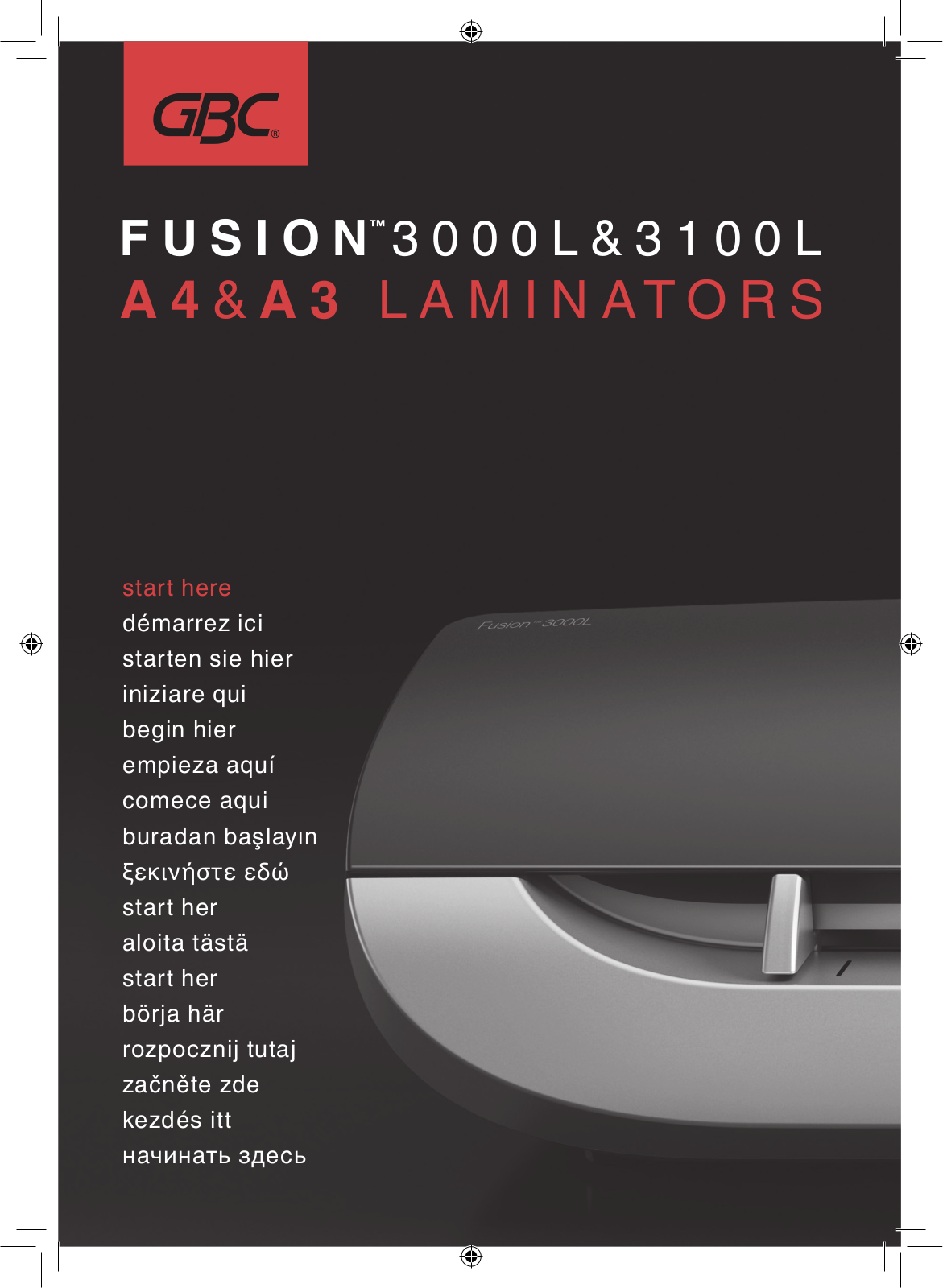 GBC FUSION 3000L, FUSION 3100L User Manual