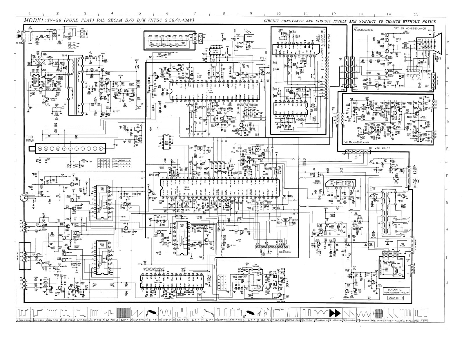 AVEST TCL 72ТЦ-02, TCL 85ТЦ 02, 85ТЦ-02, 72ТЦ-02 Schematic 88