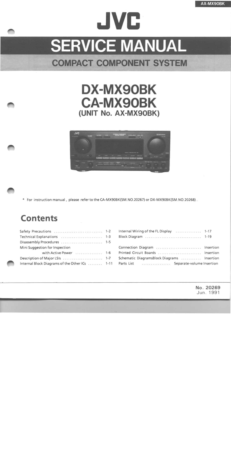 JVC AXMX-90-BK Service manual