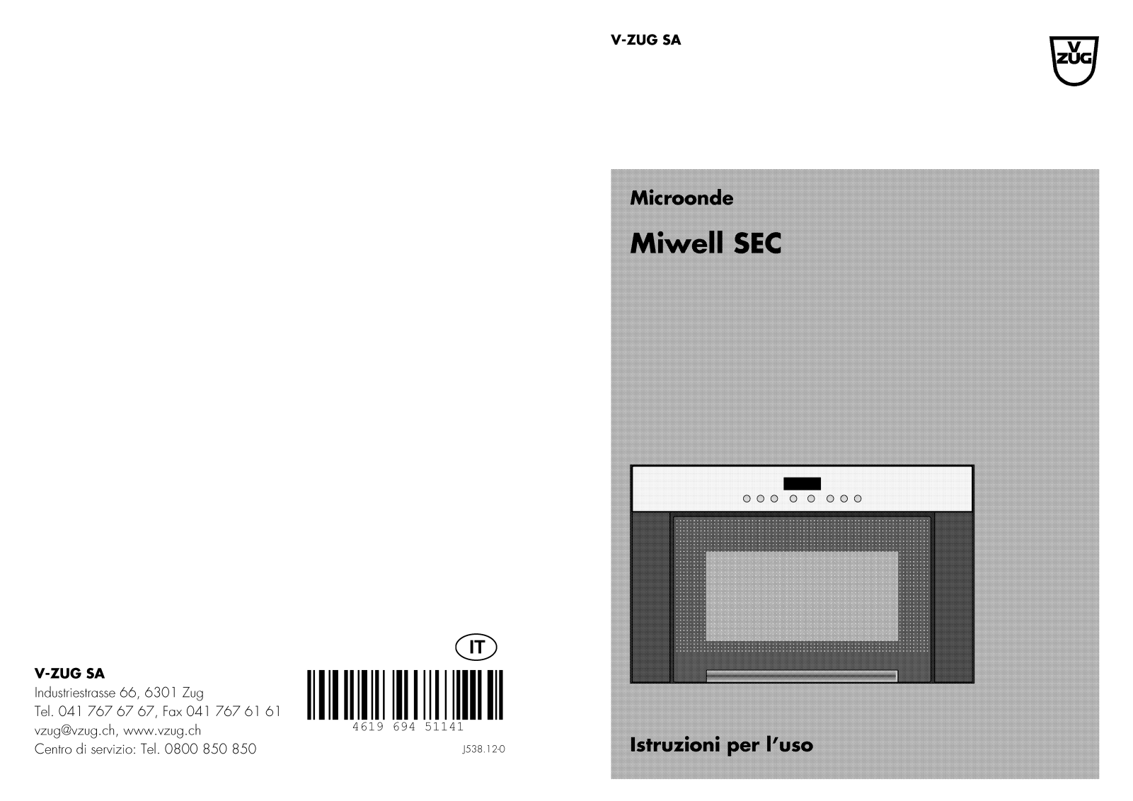 Whirlpool MW SEC 60 C User Manual