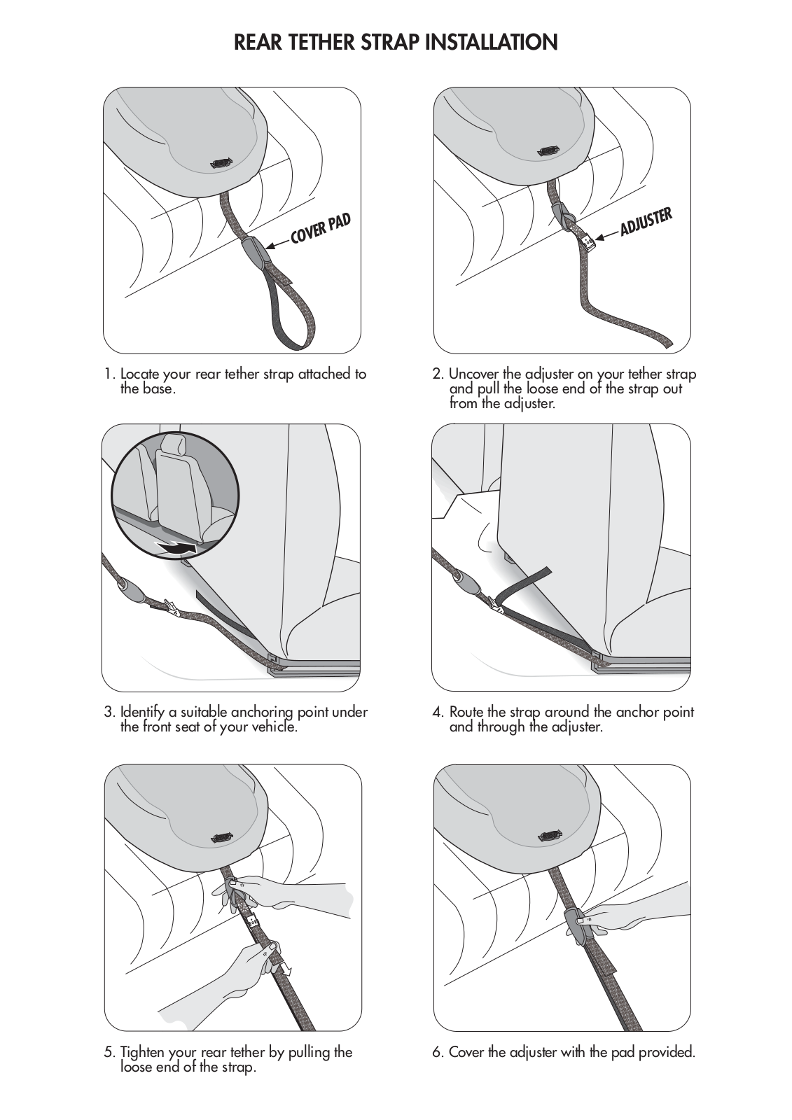 Combi Rear Tether Strap Owner's Manual