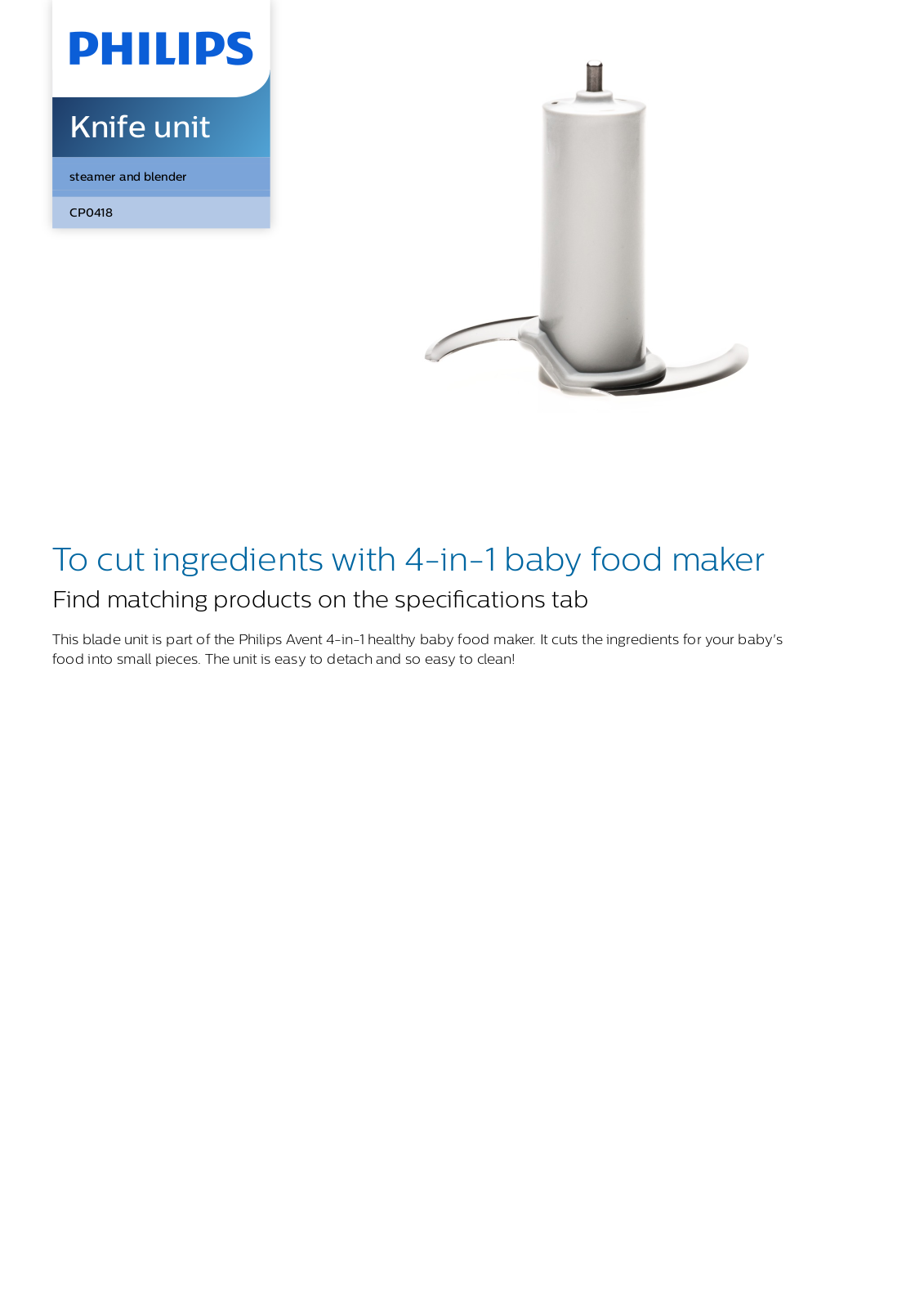 Philips CP0418/01 leaflet - ManualMachine.com