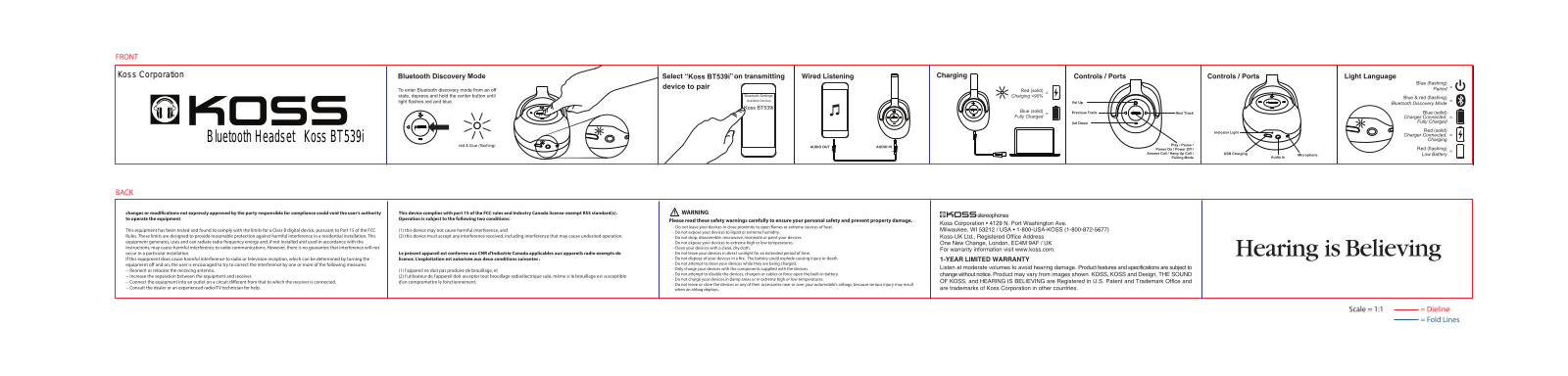 Koss BT539I User Manual