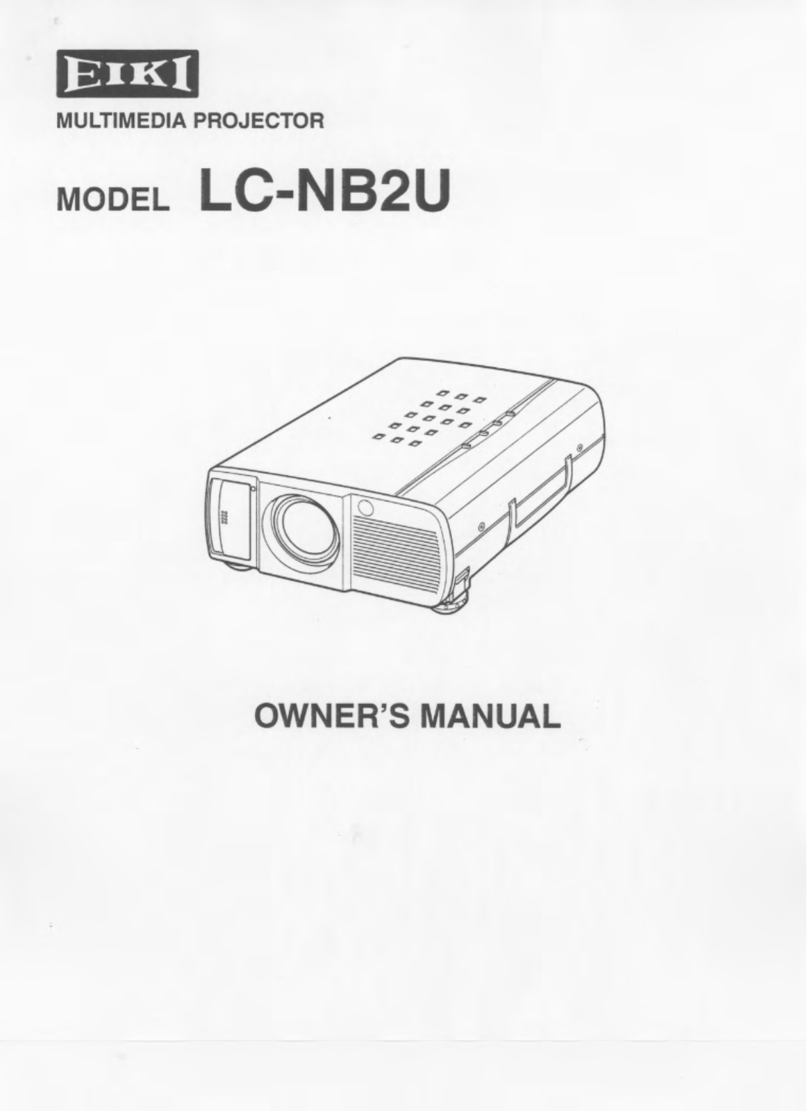 Eiki LC-NB2U User Manual