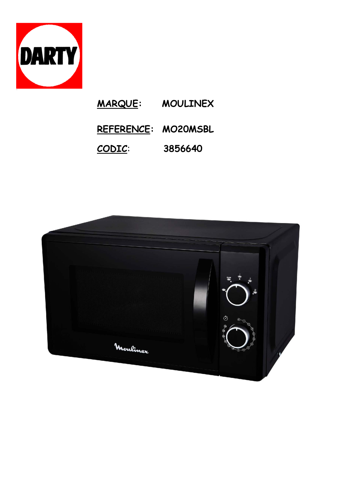 Moulinex MO20MSBL, MO20MS User Manual