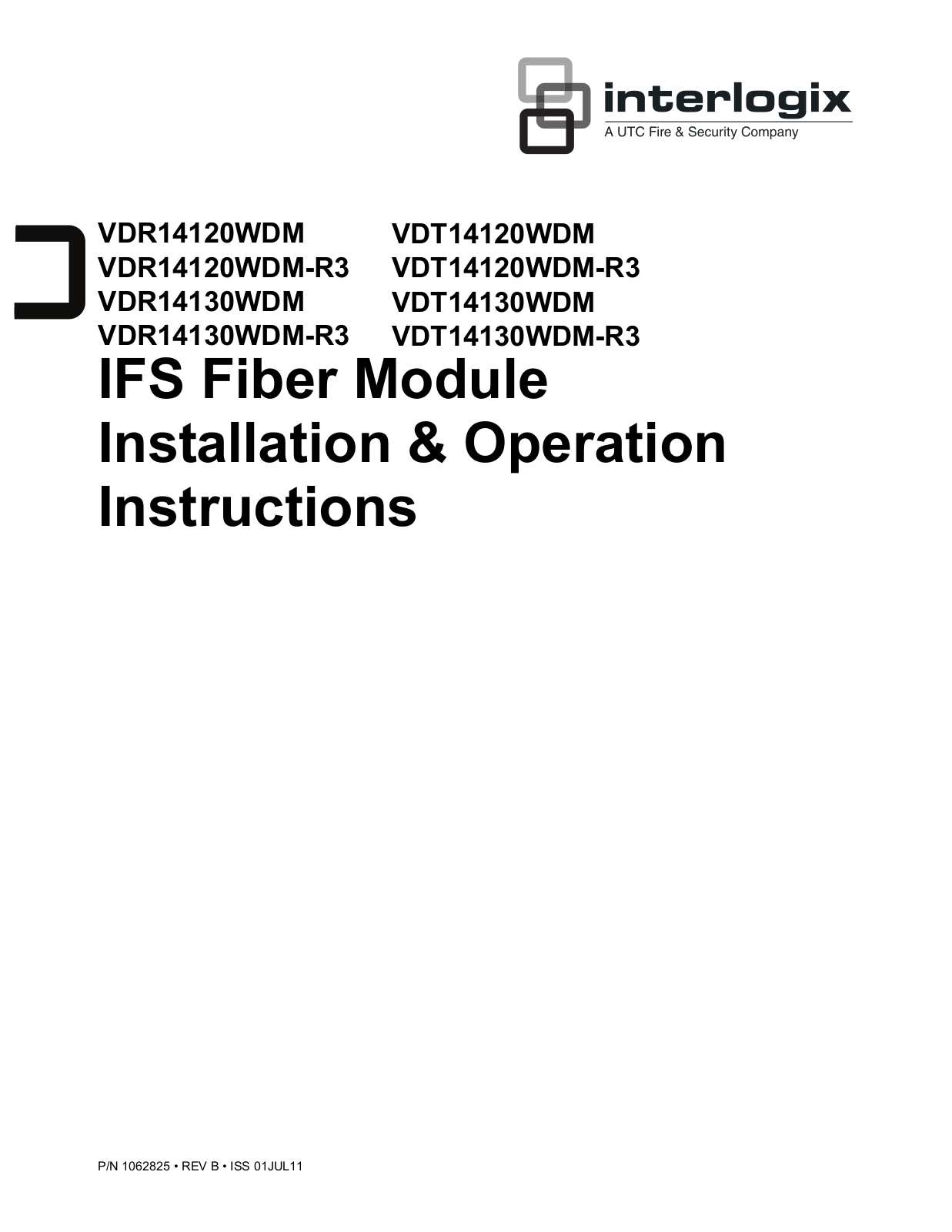 Interlogix VDR14130WDM User Manual