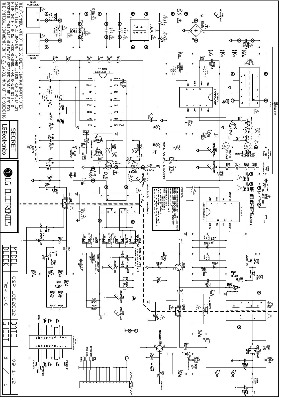 LG 32LH20R-CA, 09P-LCD2632 Schematic