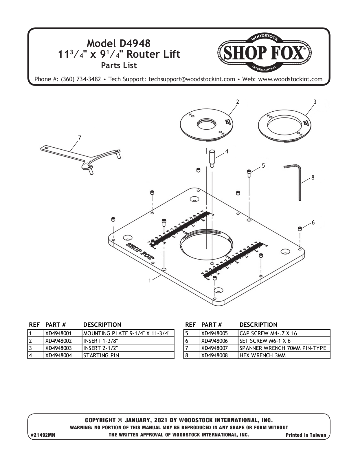 Shop Fox D4948 User guide - ManualMachine.com