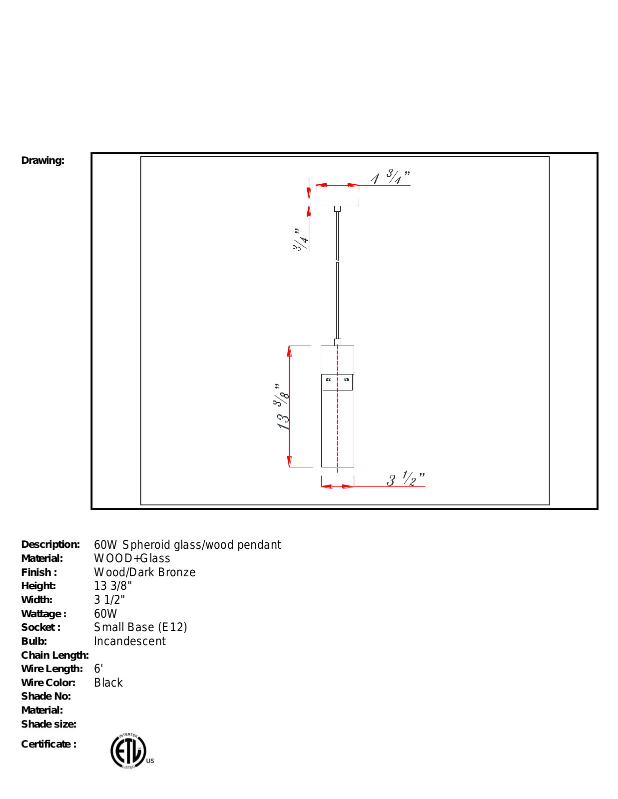 Gracie Oaks GRKS6313 Specifications - ManualMachine.com