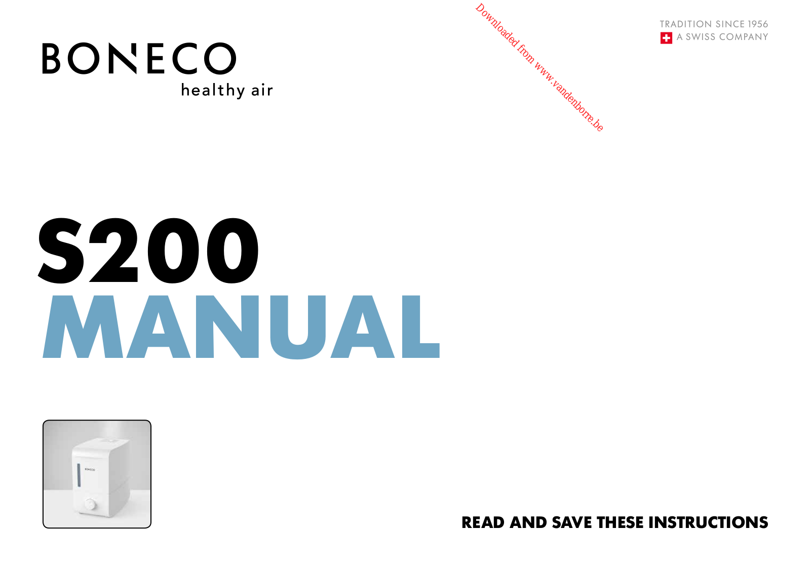 BONECO S250 User Manual