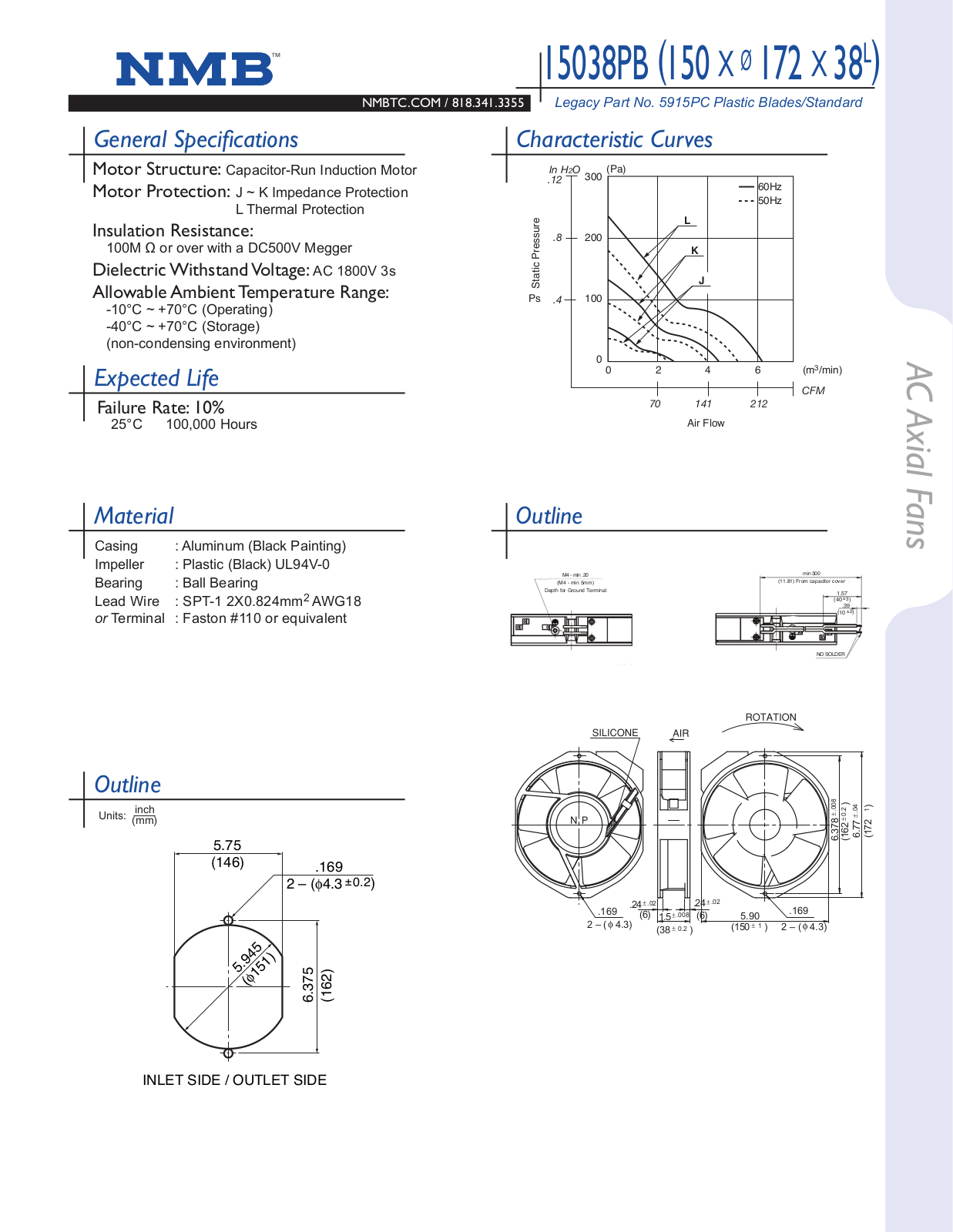 NMB Technologies 15038PB Specifications - ManualMachine.com