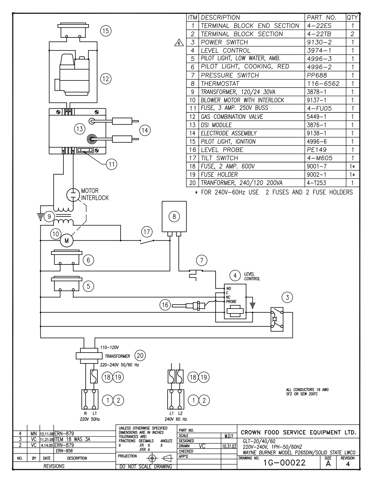 Intek GLT-20 220V-240V, GLT-30 220V-240V, GLT-40 220V-240V, GLT-60 220V-240V Service Manual