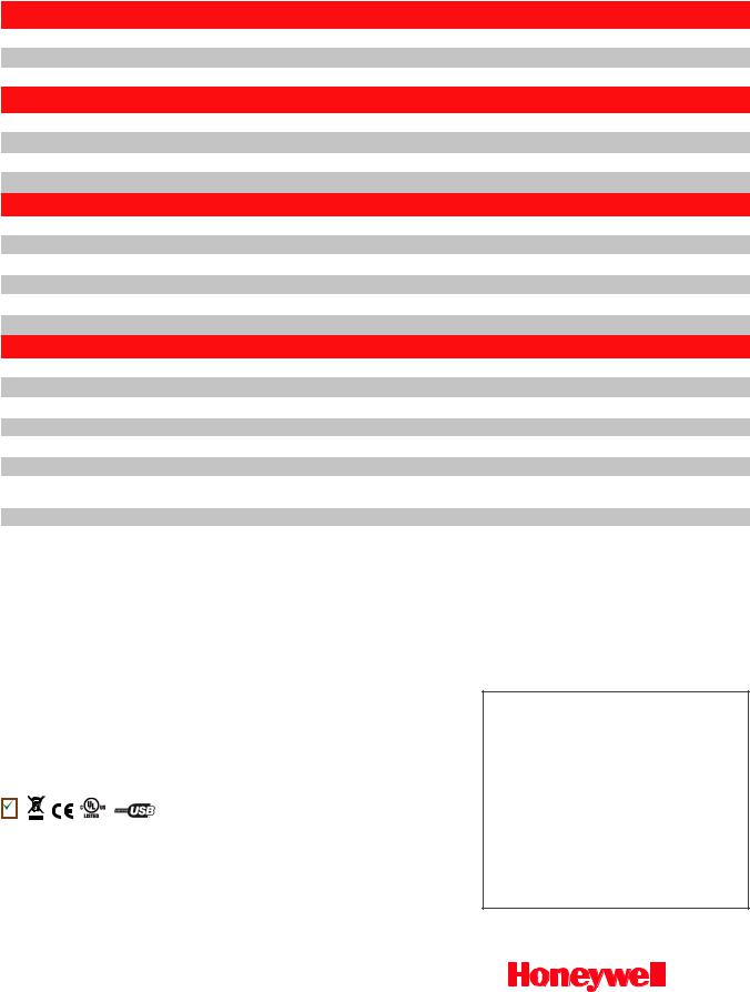 Honeywell 3310g-4 Product Data Sheet