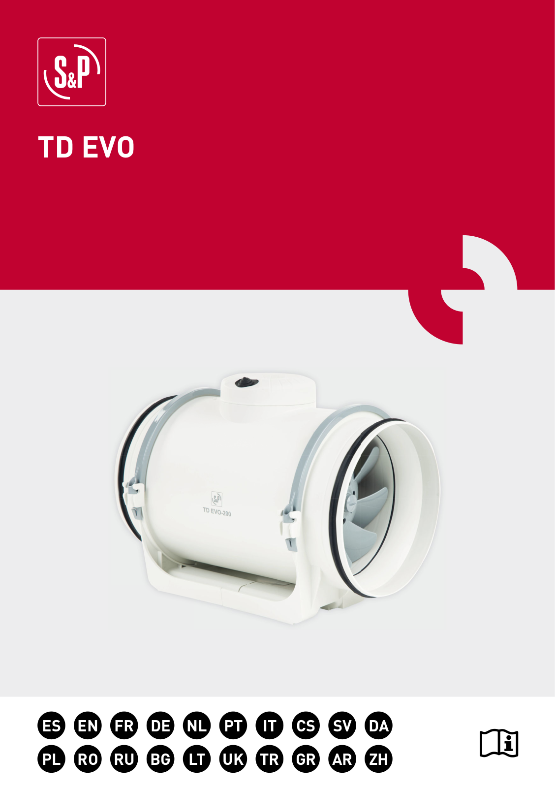 Soler & Palau TD EVO-150, TD EVO-160, TD EVO-200, TD EVO-250, TD EVO-315 User manual