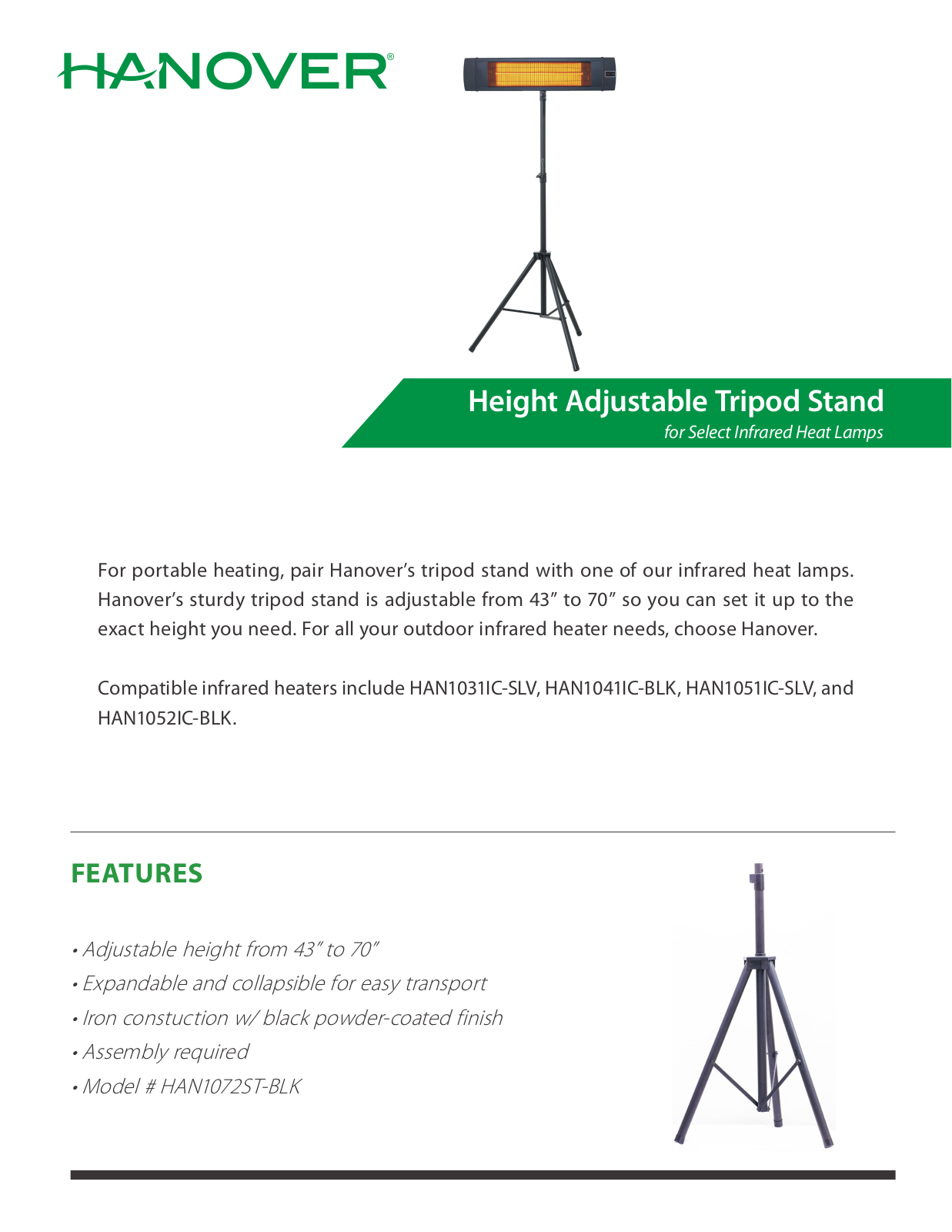 Hanover GMLB1162 Specifications - ManualMachine.com