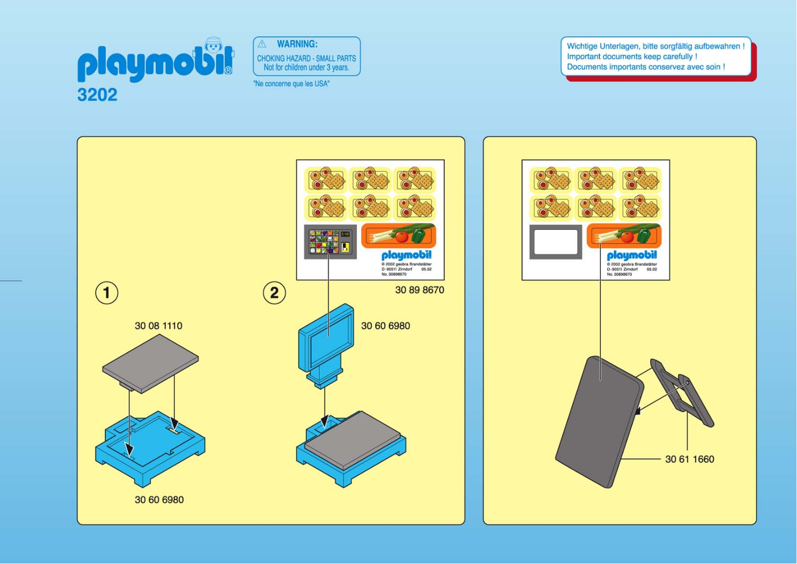 Playmobil 3202 Instructions