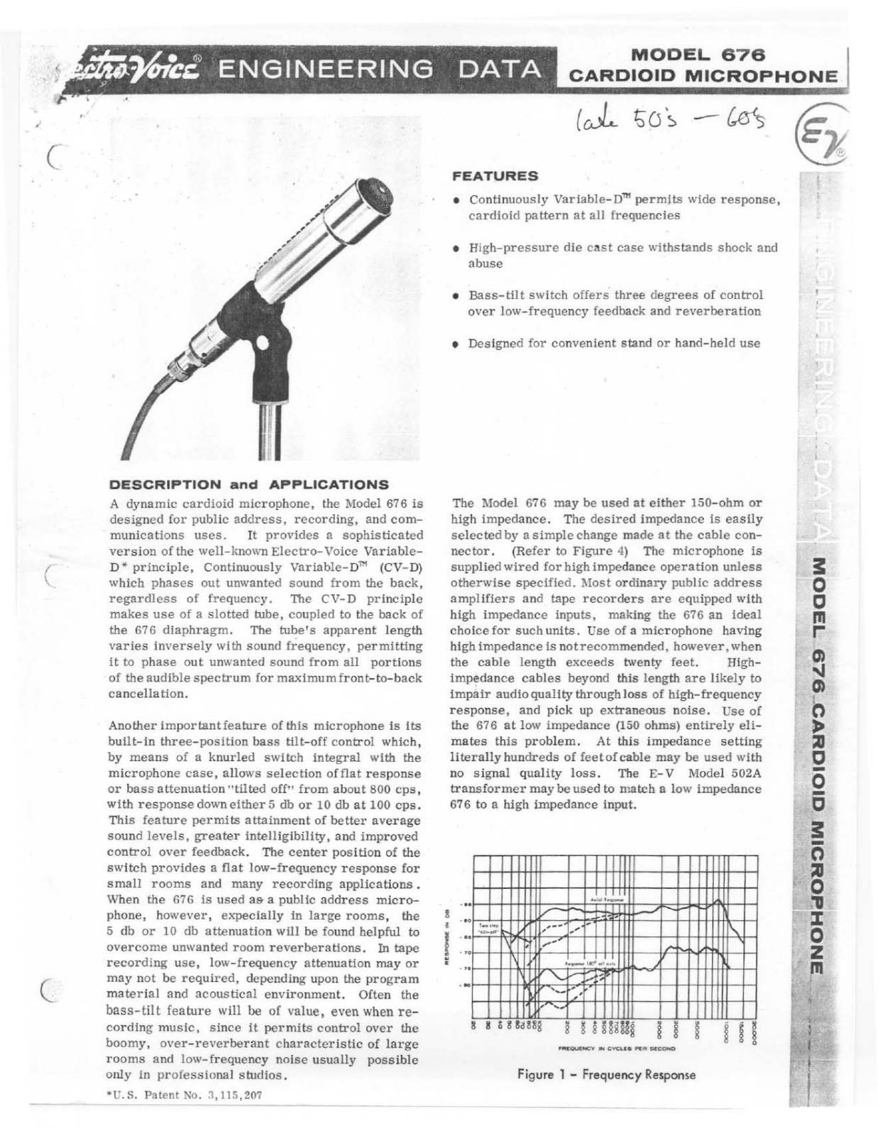 Electro-voice 676 DATASHEET